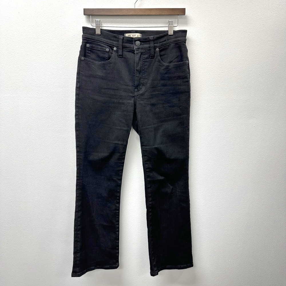 Madewell‎ Mid Rise Kick Out Jeans Black 28